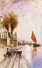 A Venetian Canal by Wilhelm von Gegerfelt